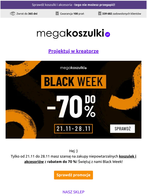 WOW 😍mega rabaty do 🔥-70% na Black Week - łap okazję!