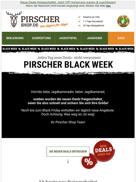 𝗕𝗟𝗔𝗖𝗞 𝗪𝗘𝗘𝗞 💥 Montags-Deals 💥 Ab heute neu %