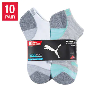 Puma Ladies' No-Show Socks
