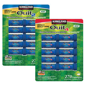 Kirkland Signature Quit Mint Lozenges 2 mg OR 4 mg