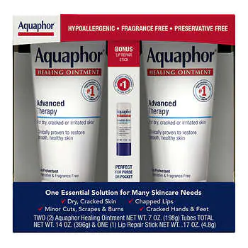Aquaphor Advanced Healing Ointment with Bonus Lip Repair Stick