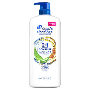 Head & Shoulders 2-in-1 Complete Scalp Care Dandruff Shampoo and Conditioner with Almond Oil & Aloe Vera