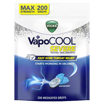 Vicks VapoCOOL Severe Medicated Drops