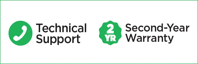 Technical Support, Second Year Warranty