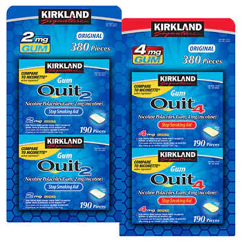 Kirkland Signature Quit Original Gum 2 mg OR 4 mg