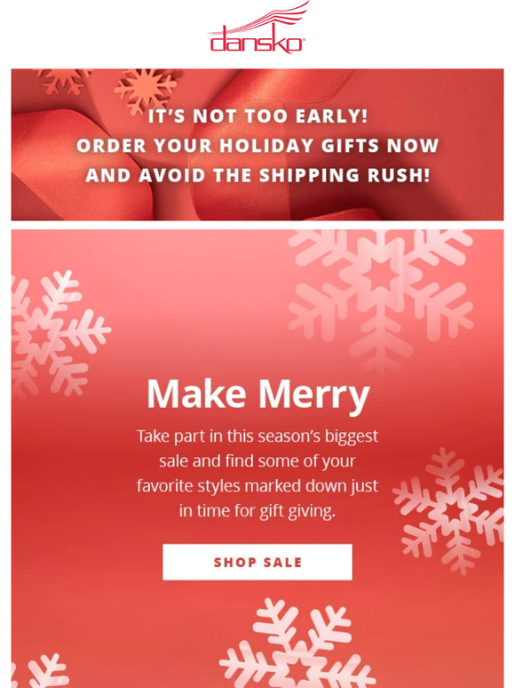 OUR HOLIDAY SALE STARTS NOW!