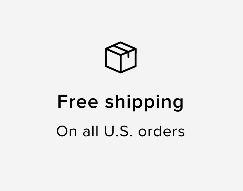 Free Shipping on all U.S. orders