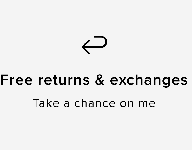 Free returns & exchanges