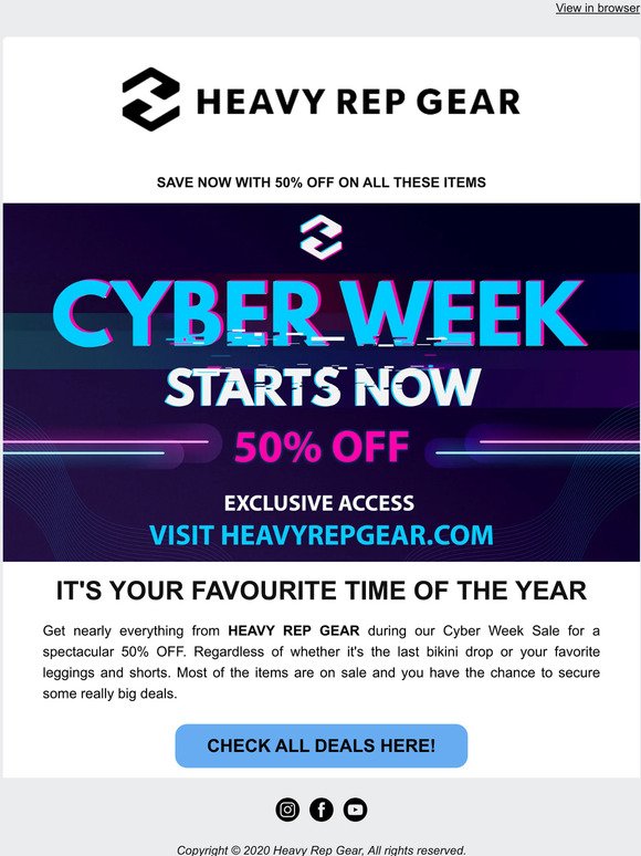 HRG Cyber Week LIVE in 3 … 2 … 1