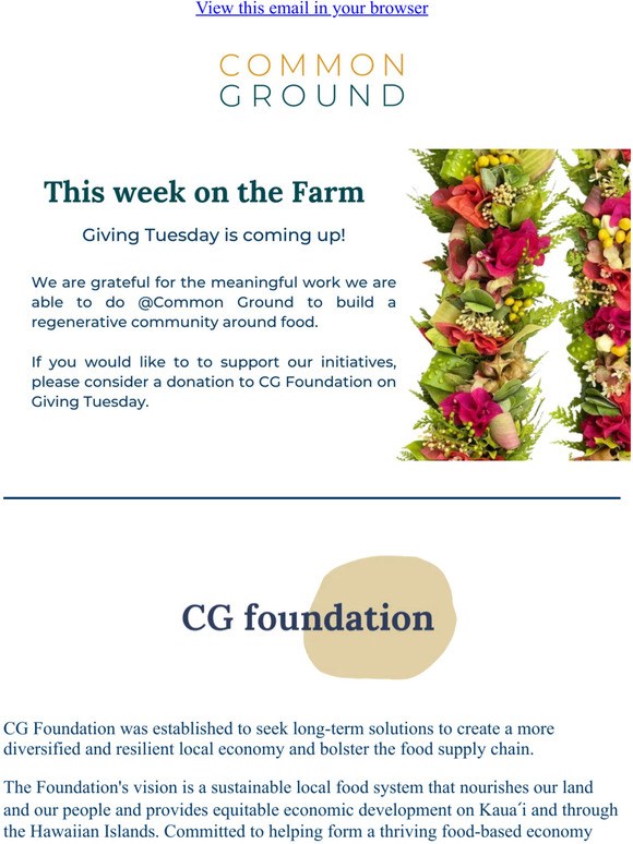 This Week on the Farm at Common Ground