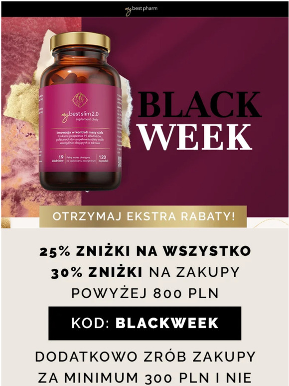 ✹ Zaczynamy Black Week ✹ 30% TANIEJ!