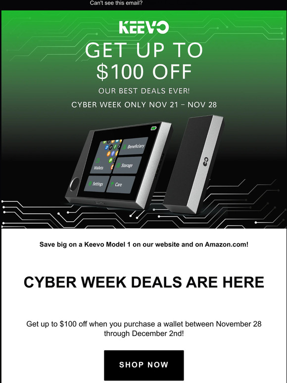 Get ready for Cyber Week Discounts!