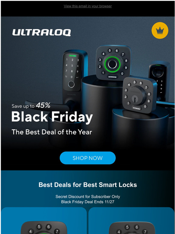 Up to 45% OFF! Best Smart Locks with Best Deal!