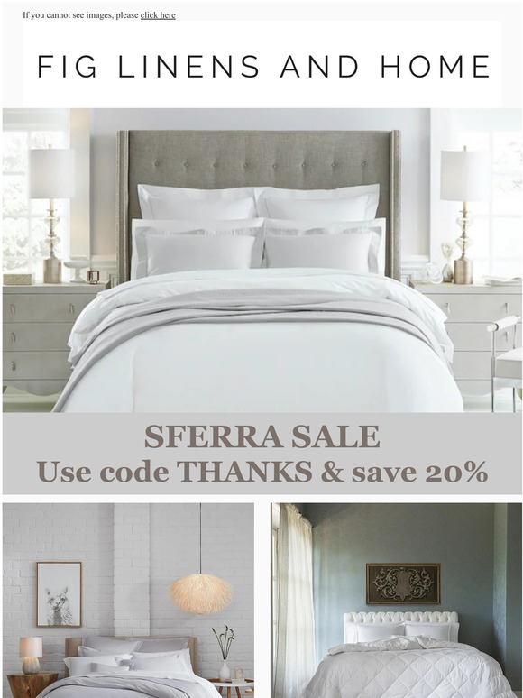 SFERRA SALE  🦃  Use Code THANKS & Save 20%