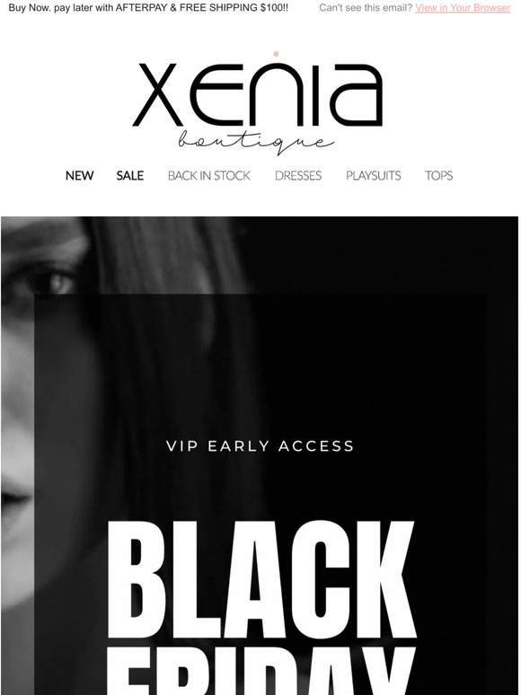 🔥 BLACK FRIDAY | VIP EARLY ACCESS STARTS NOW!  🔥