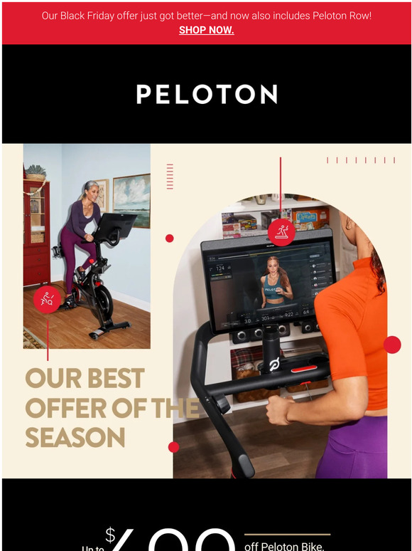 Peloton Surprise! Our Black Friday offer got better Milled