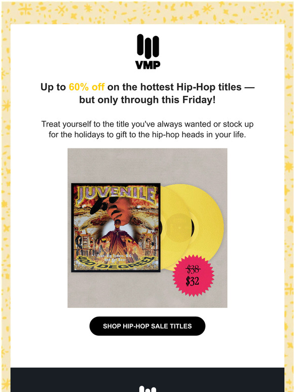 Score up to 60% off Hip-Hop titles for Black Friday! 🎉