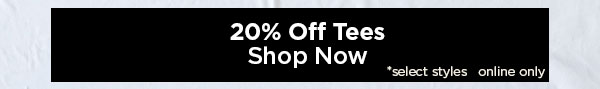 20% Off Tees