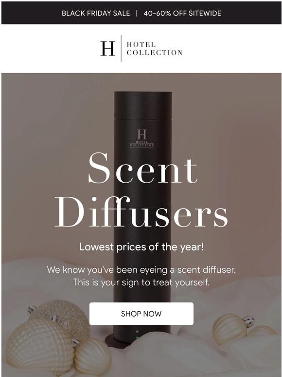 Hotel Collection Scent Diffusers for Any Space Milled