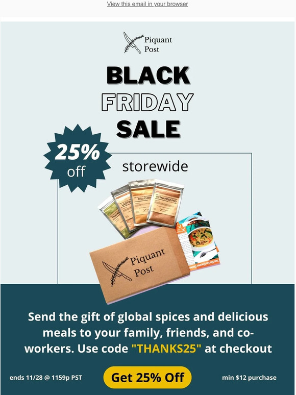 Black Friday - Our best sale of the year!