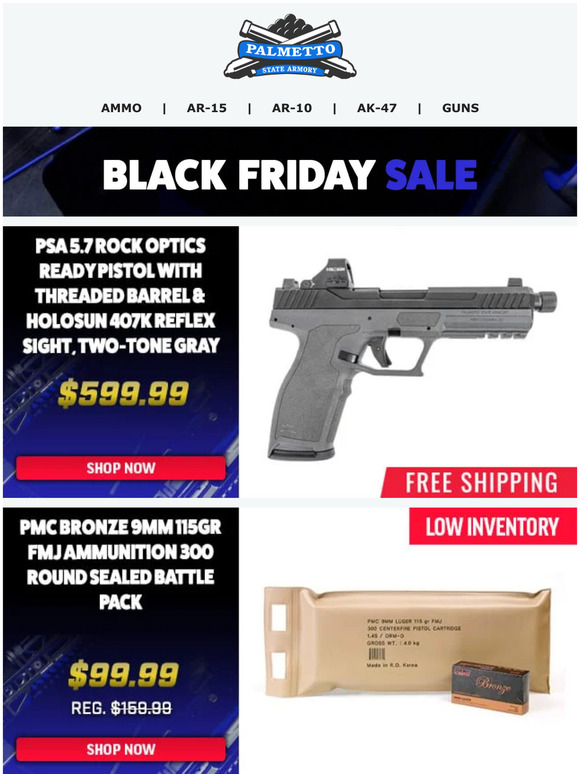 Palmetto State Armory Black Friday 2025 Meade Brigida