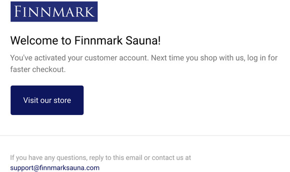 Customer account confirmation