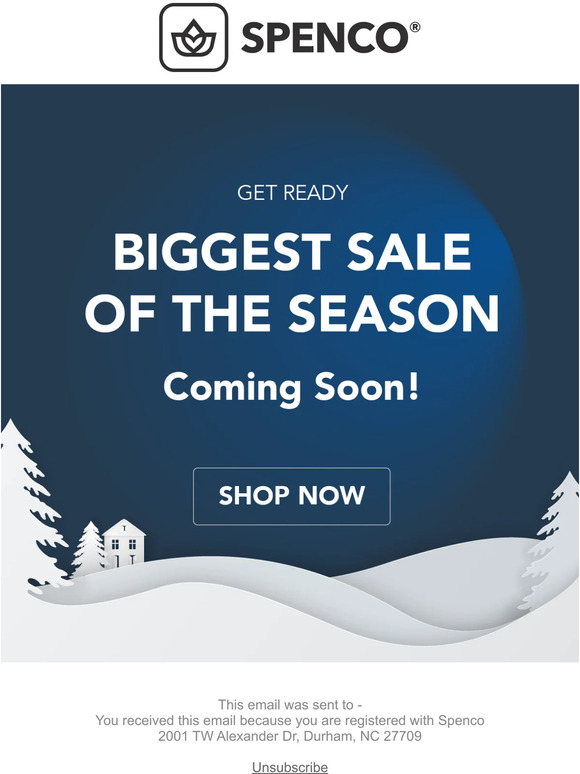 Get Ready! Our Biggest Sale of the Season is Coming Soon!