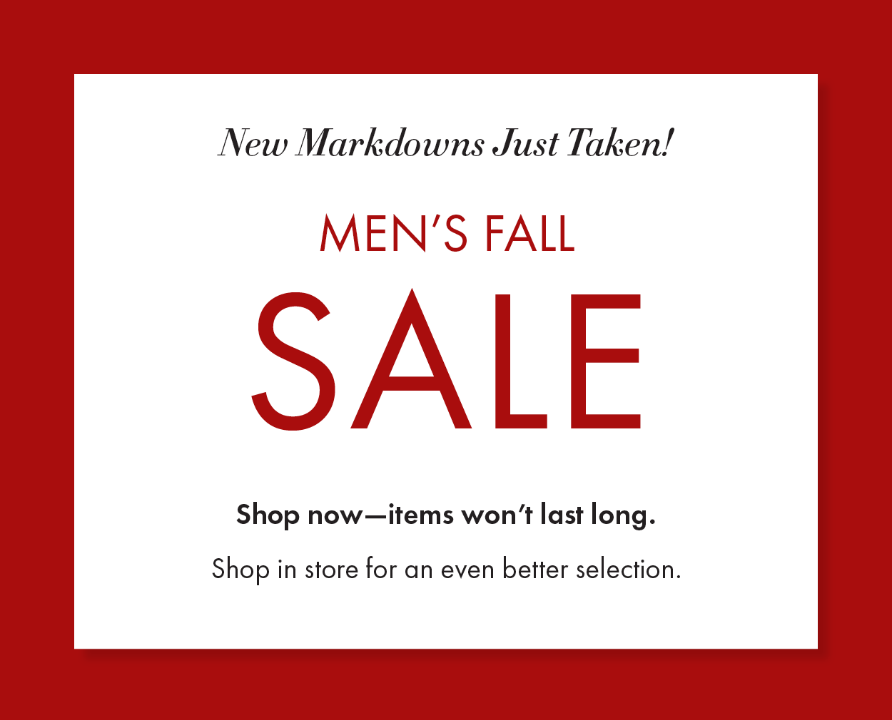 Dillards The Men's Fall Sale—New Markdowns Just Taken! Milled