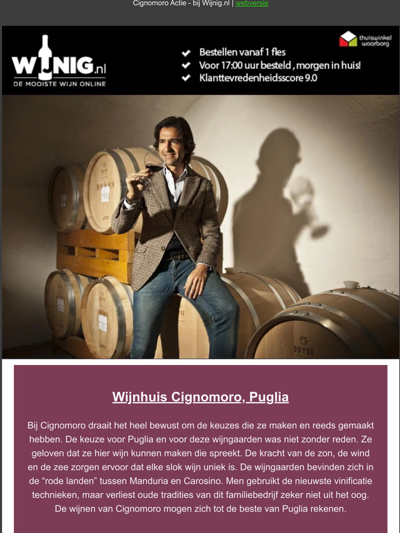 Actie! Wijnhuis Cignomoro 5+1
