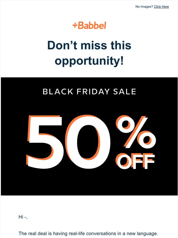 🚨 For a limited time only: 50% off