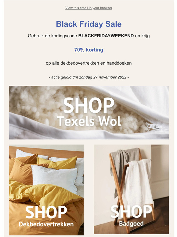 Black Friday SALE 🔥 70% korting