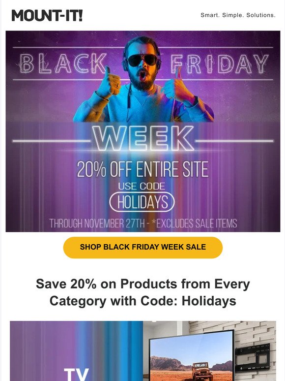 Save 2️⃣0️⃣% / Black Friday Week Sitewide Sale