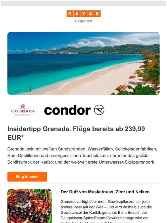 Insidertipp Grenada, günstige Direktflüge ab FRA