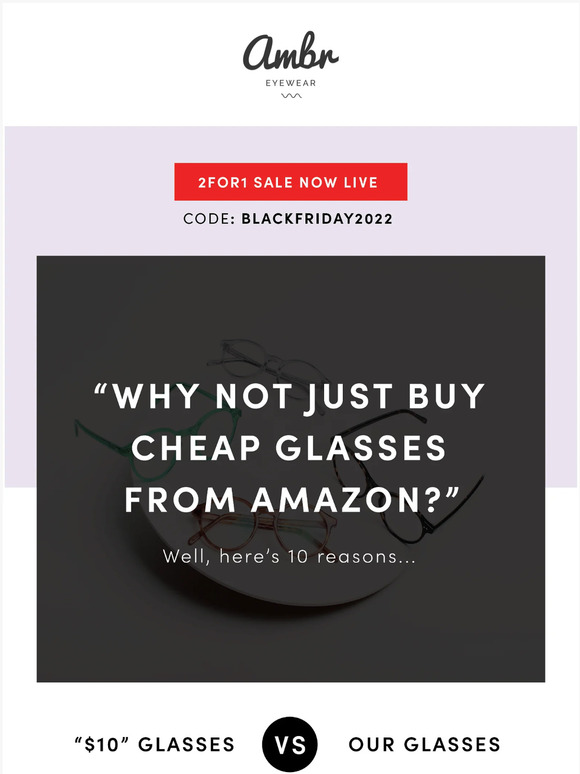 "But I can just buy cheap ones on Amazon...."