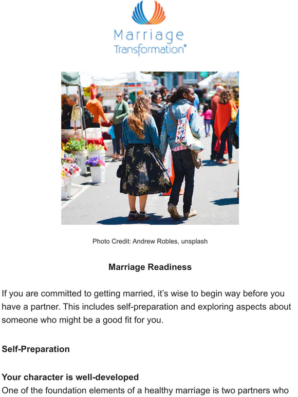 Marriage Readiness