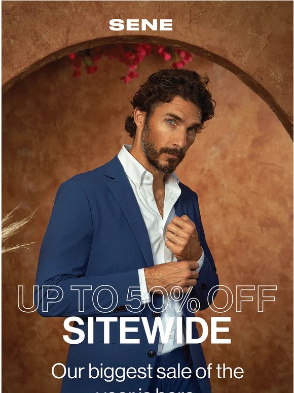 Enjoy up to 50% off sitewide.