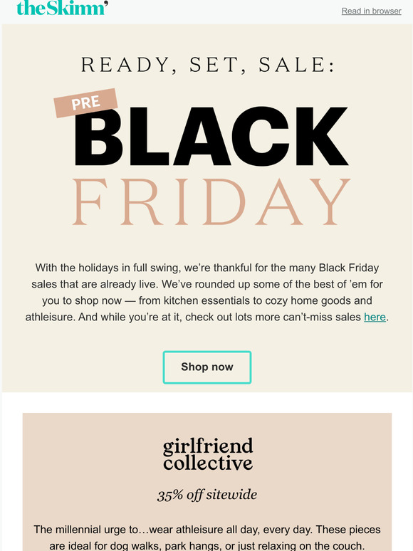 Theskimm: The Best Pre-black Friday Sales To Shop Right Now 