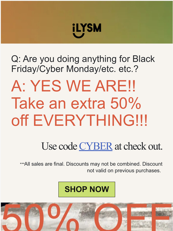 BLACK FRIDAY SALE PREVIEW 4 U