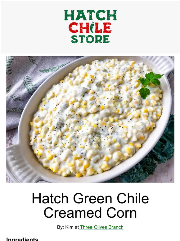 The Hatch Chile Company Hatch Green Chile Creamed Corn 🌽 Milled