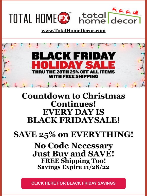 Every Day is Black Friday Sale!