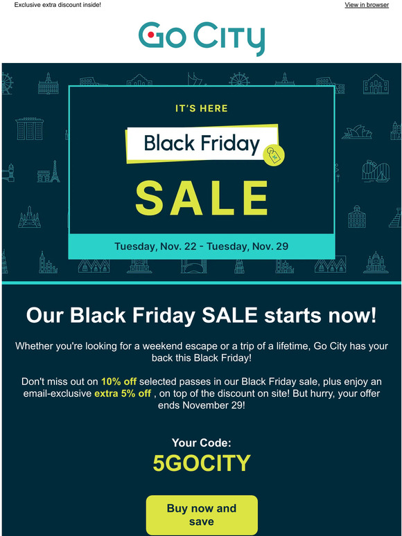 New Orleans Pass The Go City Black Friday SALE is ON! Milled