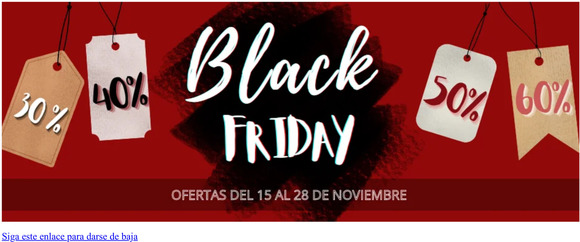 SEMANA DEL BLACK FRIDAY OFERTAS DIARIAS HASTA EL 28 DE NOVIEMBRE