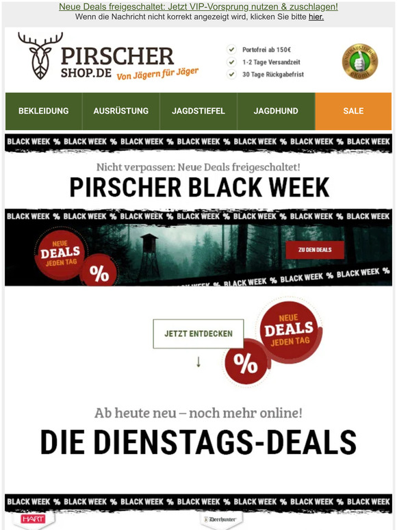 Ab heute NEU % 𝗕𝗟𝗔𝗖𝗞 𝗪𝗘𝗘𝗞 💥 Dienstag-Deals