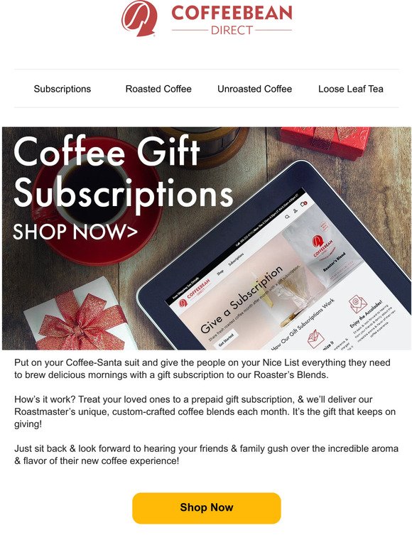 🎁 Coffee Gift Subscriptions Have Arrived