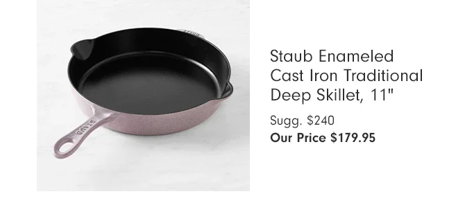 Staub Enameled Cast Iron Traditional Deep Skillet, 11