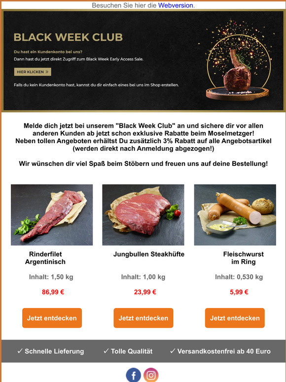 Black Week Club | Moselmetzger.de 