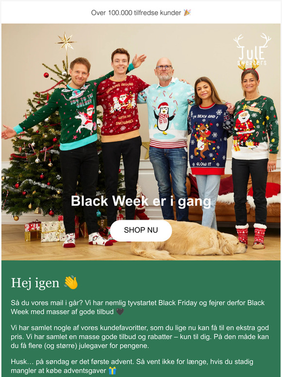 Så du vores mail i går? Black Week er i gang! 🔥