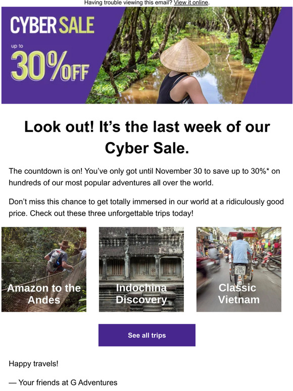 Final week for these massive Cyber savings!
