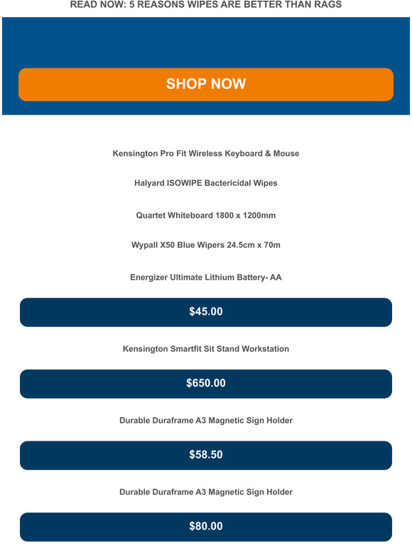Office & Hygiene Sale on Now!