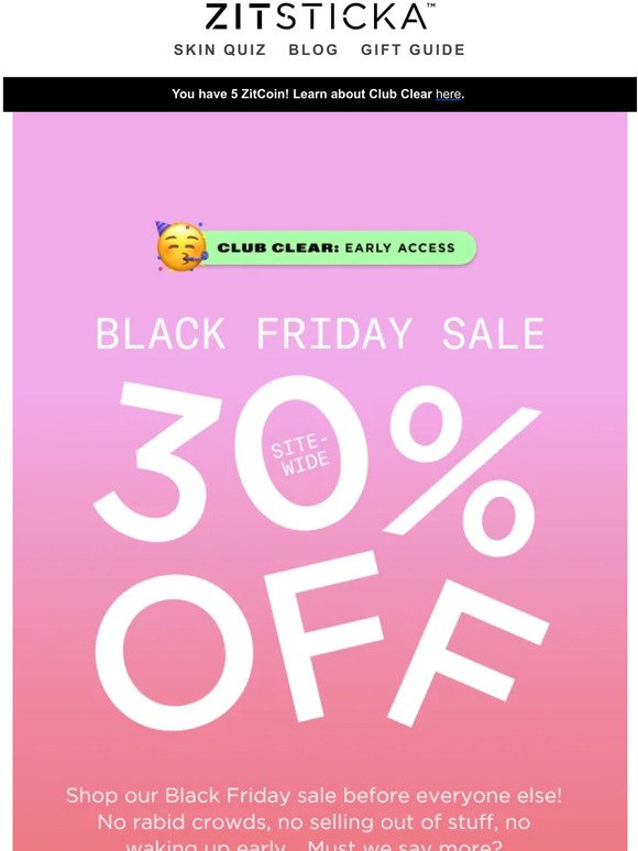 30% Off! Shop Our Black Friday Sale 𝙀𝙖𝙧𝙡𝙮!